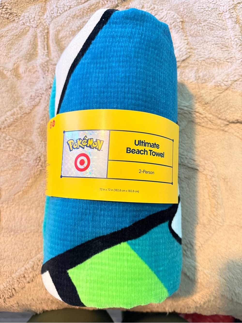 Pokemon Blue Green Black White Beach Towel - Target Ultimate Beach Towel